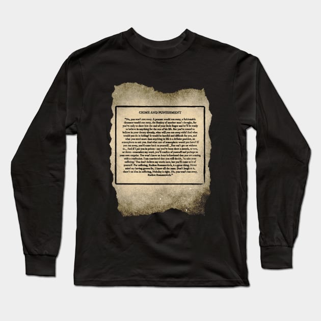 Crime And Punishment Long Sleeve T-Shirt by Raimondi